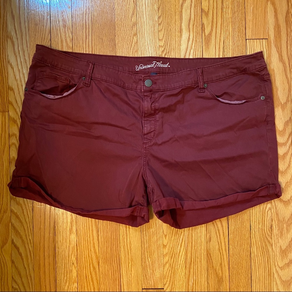 Burgundy Shorts